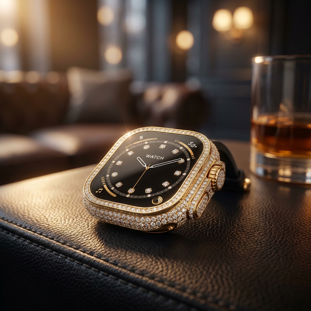 Custom Diamond Iced Out Apple Watch Case